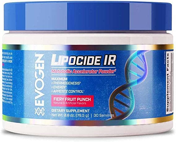 EVOGEN LIPOCIDE IR (30 SERV) FRUIT PUNCH