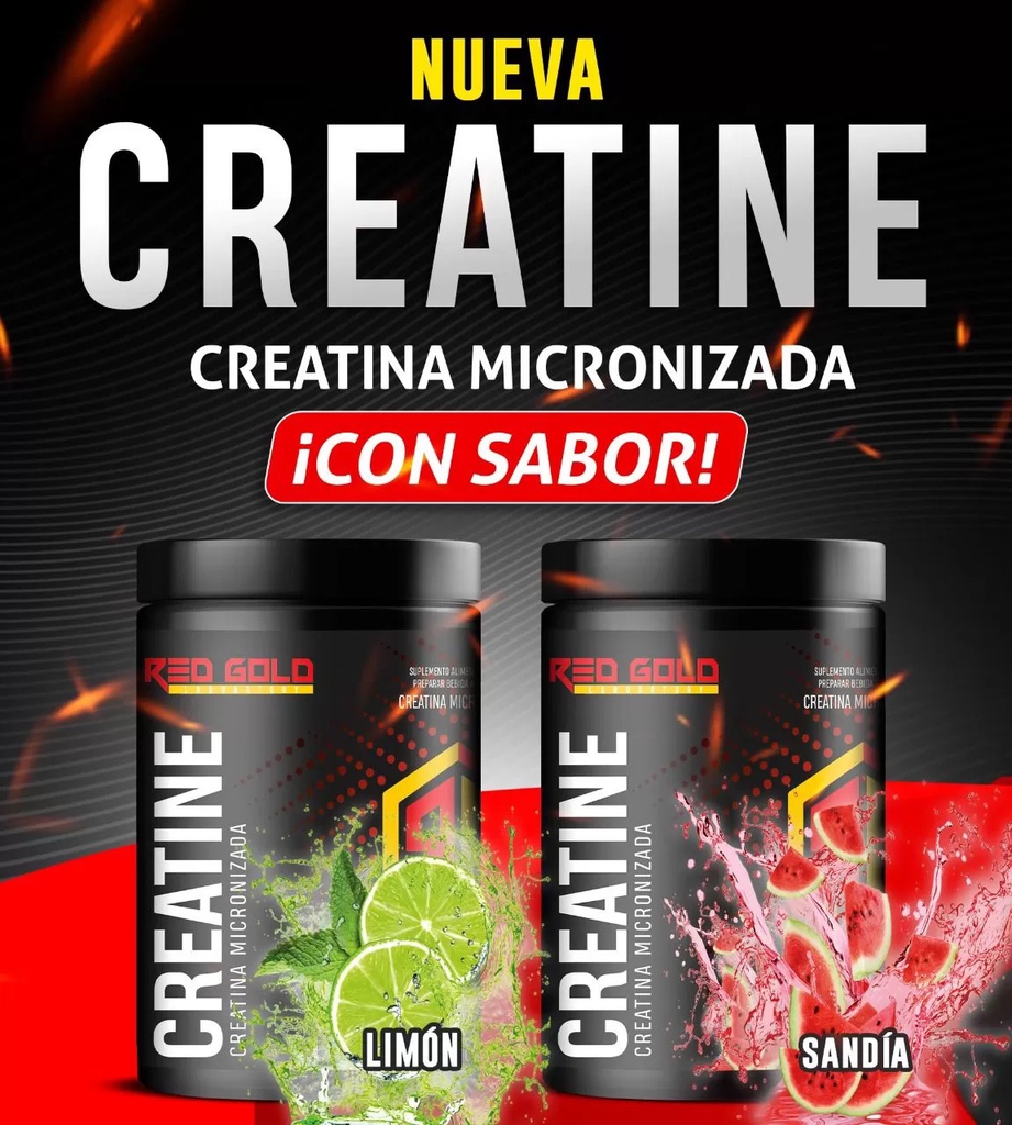 RED GOLD CREATINA MICRONIZADA 240GR SANDIA