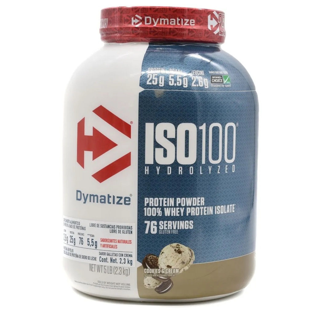 DYMATIZE ISO 100 5 LBS COOKIES &amp; CREAM
