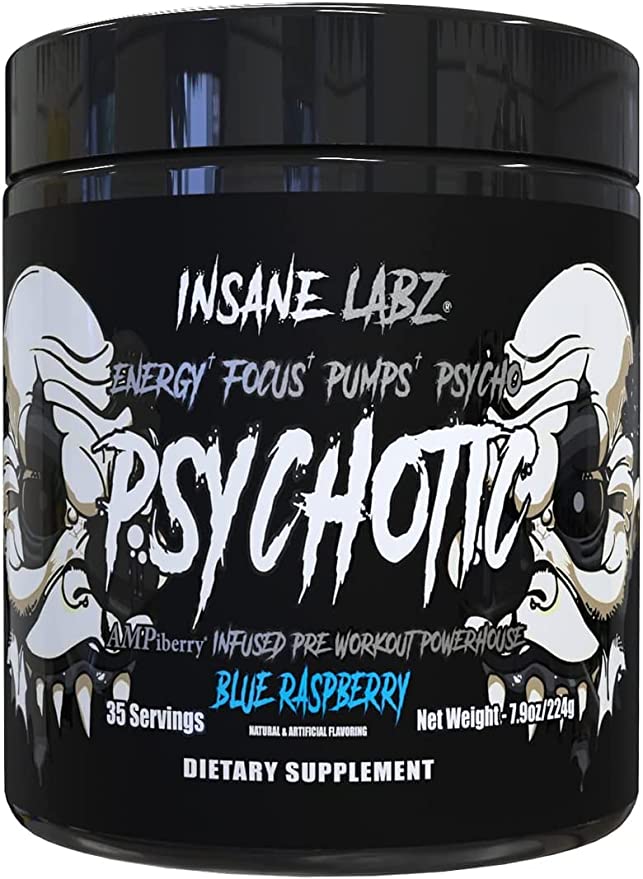 INSANE PSYCHOTIC *BLACK* 35 SERV BLUE RASPBERRY