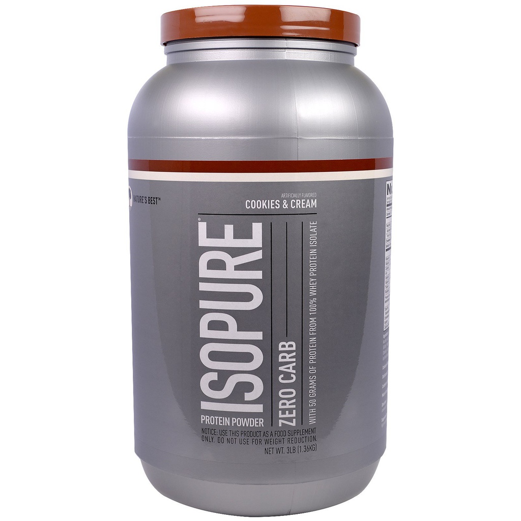 NATURAL BEST ISOPURE ZERO CARB 3 LB COOKIES &amp; CREAM