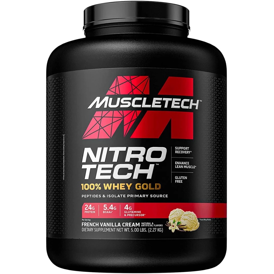 MUSCLETECH NITRO-TECH WHEY GOLD 5.03 LBS VAINILLA FRENCH
