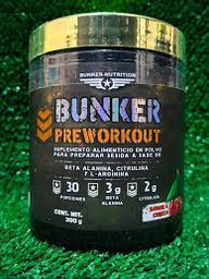 [742033317167] BUNKER PREWORKOUT	CEREZA	300 GRS