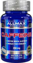 [665553126227] ALLMAX CAFFEINE 200 MG 100 TABLETS