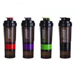 [7595940017865] SHAKER SPIDER BOTTLE NEGRO (VARIA TAPA, DIF COLORES)
