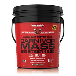 [891597005444] MUSCLEMEDS CARNIVOR MASS BIG STEER 15 LBS CHOCOLATE
