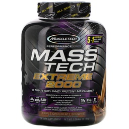 [631656716962] MUSCLETECH MASS-TECH 6 LBS EXTREME 2000 TRIPLE CHOCO BROWNIE