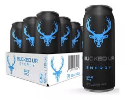[811374035594] BUCKED UP ENERGY DRINKS 16OZ BLUE RAZ