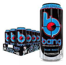 [610764863638] BANG DRINKS BRAIN &amp; BODY FUEL 16 OZ BLUE RAZZ