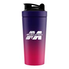[631656009439] MUSCLETECH SHAKER STAINLESS STEEL SHAKER 25 OZ PURPLE/PINK