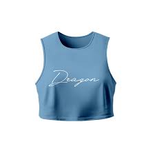 [52420235623] DRAGON MIAMI CROPPED TANK AQUA (M)