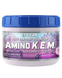 [810121051429] EVOGEN AMINO K.E.M. EAA 30 SERV GRAPE COTTON CANDY